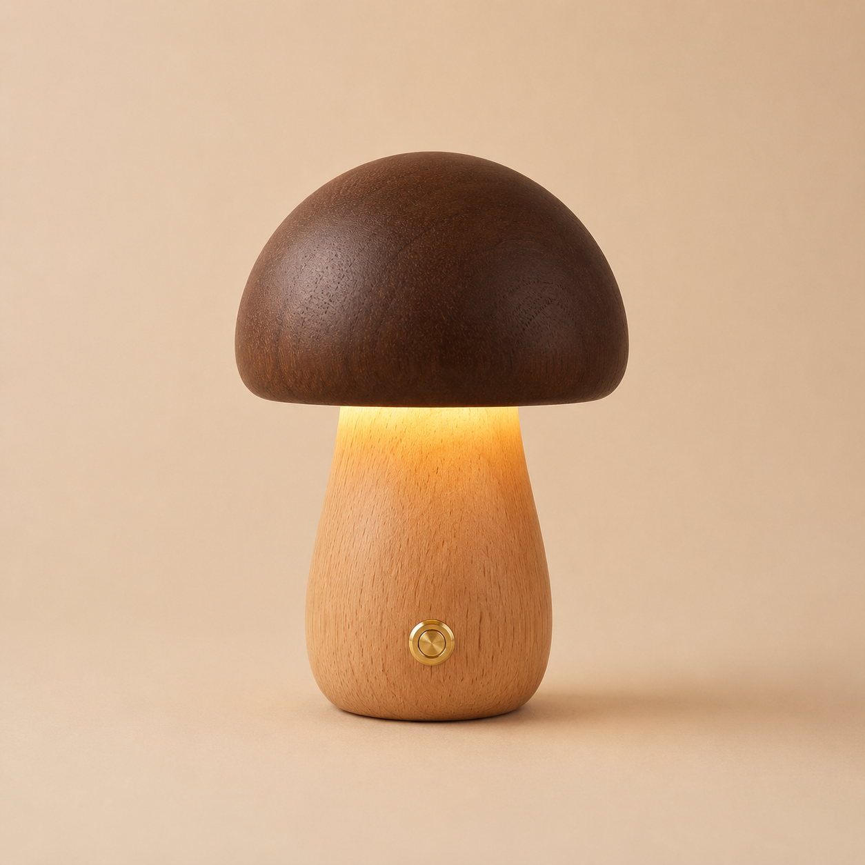 Lámpara Mushroom de Madera — Utopia Home